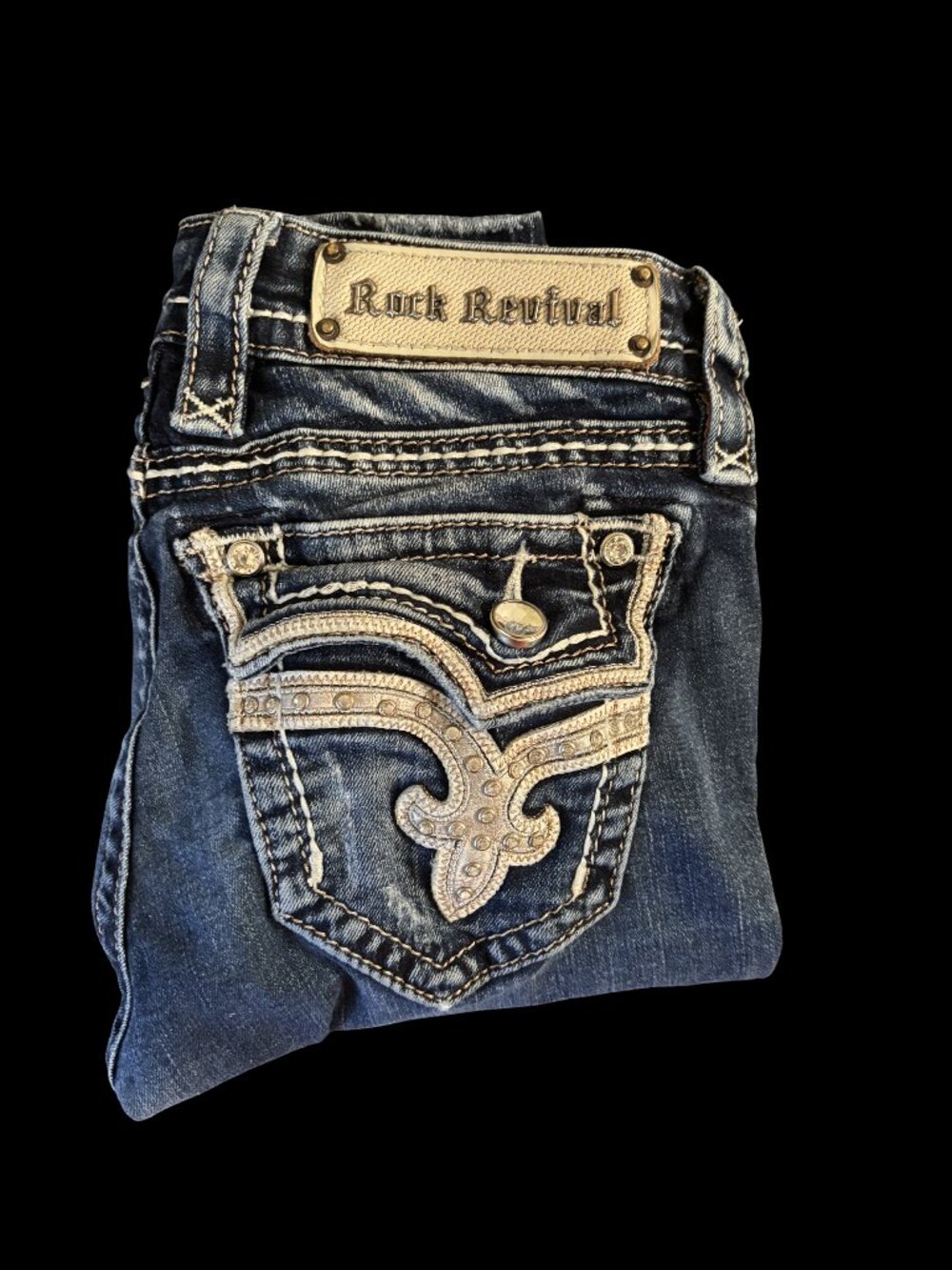🔥 Rock Revival Skinny Jeans – Premium Denim, Flawless Fit 🔥 Size 26